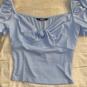 SHEIN blue short sleeve